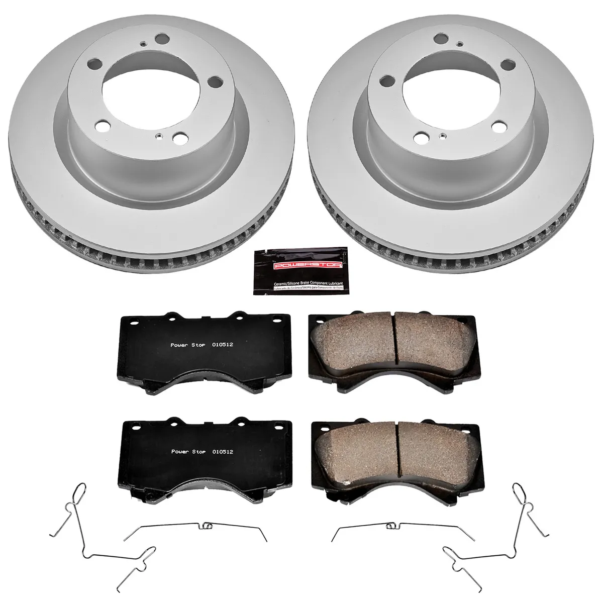 Z17 Geomet Coated Rotor Kit: Genuine Geomet Fully Coated Rotors; Ceramic Pads W/Hardware product image