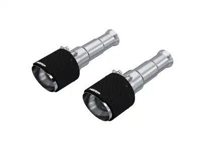 MBRP Exhaust 2009-2018 Ram 1500 and 2019-2024 Ram 1500 5.7L Hemi Carbon Fiber Exhaust Tips, 5 Inch OD Dual Wall Angle Cut. Sold In Pairs MBRP