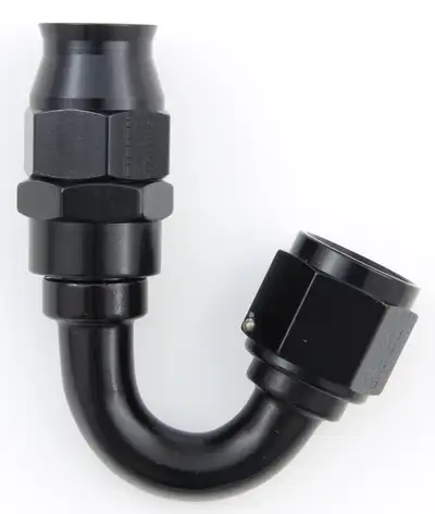 Fragola Performance Systems #10 Real Street 150 Deg. Hose End Black For Ptfe Hose