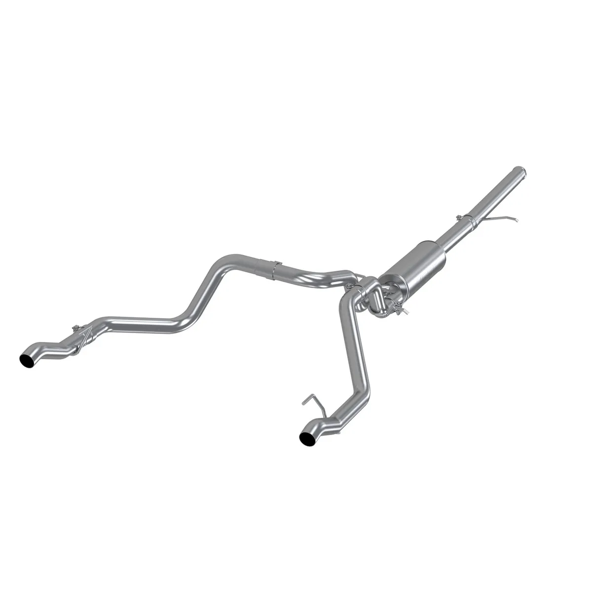 2.5 Inch Cat Back Exhaust System For 19-Up Silverado/Sierra 1500 5.3L and 2022 Silverado LTD/ Sierra Limited 5.3L Dual Rear T409 Stainless Steel MBRP product image