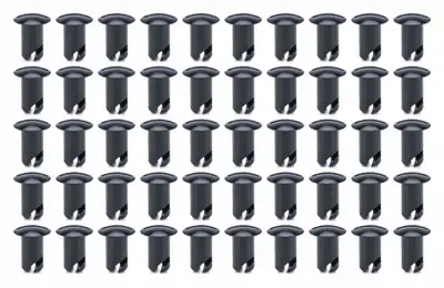 TI22 Performance Oval Head Buttons .600 Long Black 50 Pack