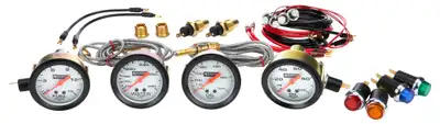 Allstar Performance 4 Gauge Kit OP/WT/OT/FP NO PLATE