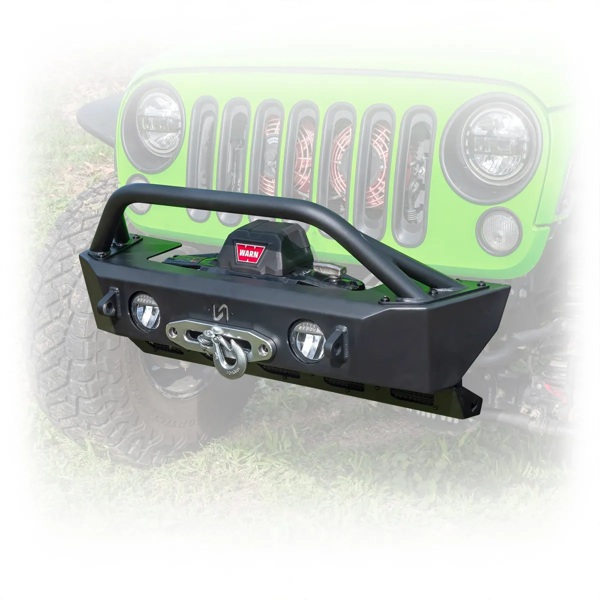 Jeep JK/JL/JT Front Bumper with Skid Plate & Recessed Winch Mount | 2007–2025 product image