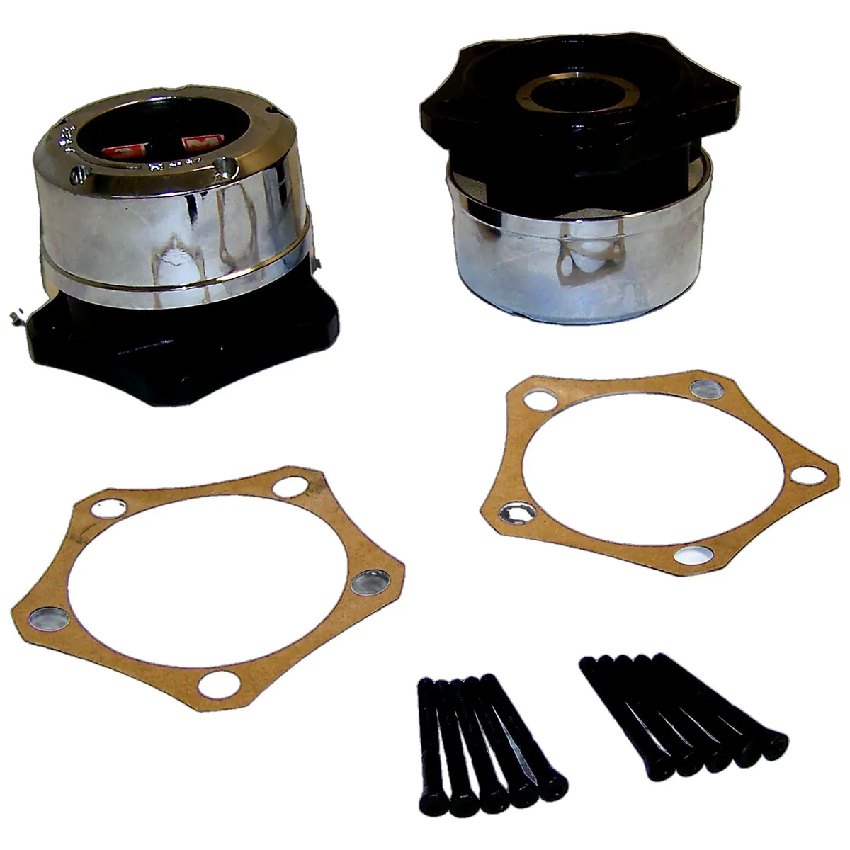 Crown Automotive Jeep Replacement 400526 Locking Hub Set for 81-86 CJs w/ 5-Bolt Flange Mounting, w/ 27 Spline Axle Shaft product image