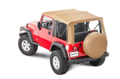 MasterTop Jeep TJ Replacement Top No Doorskins Tinted Glass For 97-06 Jeep Wrangler TJ Spice Diamond MasterTop