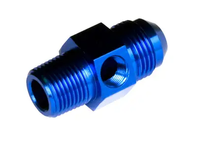 Redhorse Performance 06 Male An/Jic to 06 (3/8) Npt Male With 1/8 Npt Hex Blue