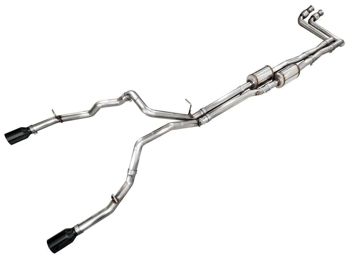 AWE 0FG Catback Exhaust for 2025 RAM 1500 3.0TT Standard and High Output - Chrome Silver Tips - 3015-32530 product image