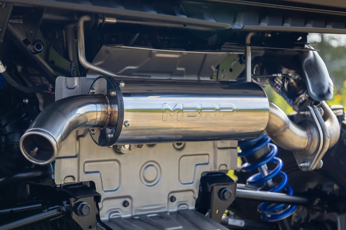 MBRP AT-9539PT, 2.5-inch OD Outlet, 5-inch OD T304 Stainless Steel, Performance Muffler. product image