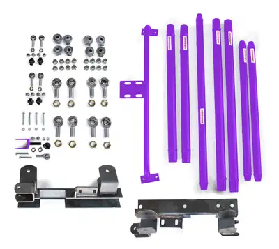 Steinjager Suspensions 1997-2002 Long Arm Travel Kit Chrome Moly Tubing, Manual Transmission Sinbad Purple