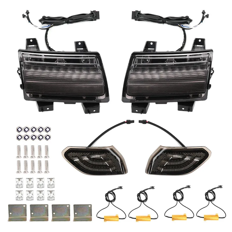 Front LED Turn Signals & Fender Side Marker Lights Combo for 2018-Later Jeep Wrangler JL & Gladiator JT product image