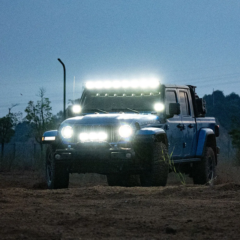 5 Inch LED Pod Lights White + Amber Dual-Mode for Jeep Wrangler JL/ Gladiator JT product image