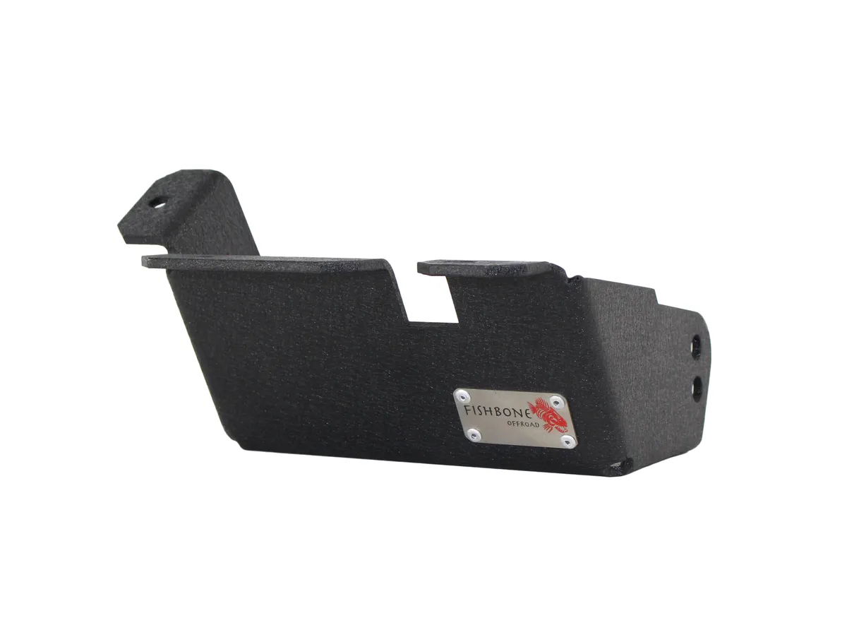 Jeep TJ Steering Box Skid Plate 97-06 Wrangler TJ Black Textured Powdercoat Fishbone Offroad product image