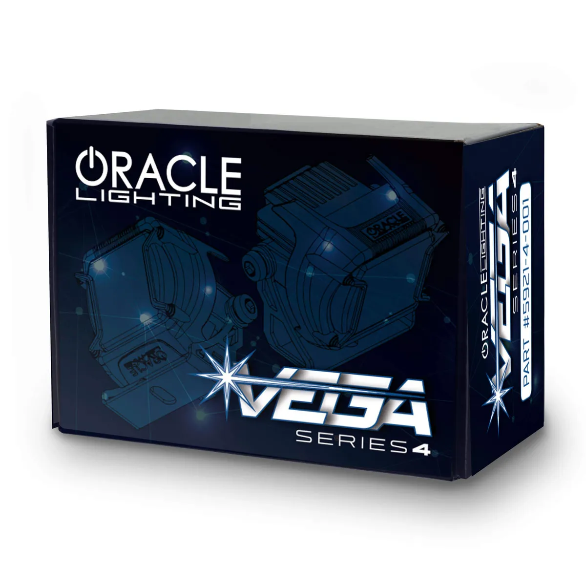 ORACLE Lighting Universal A-Pillar Hood Mount Brackets w/ VEGA Series 4 Spotlights product image