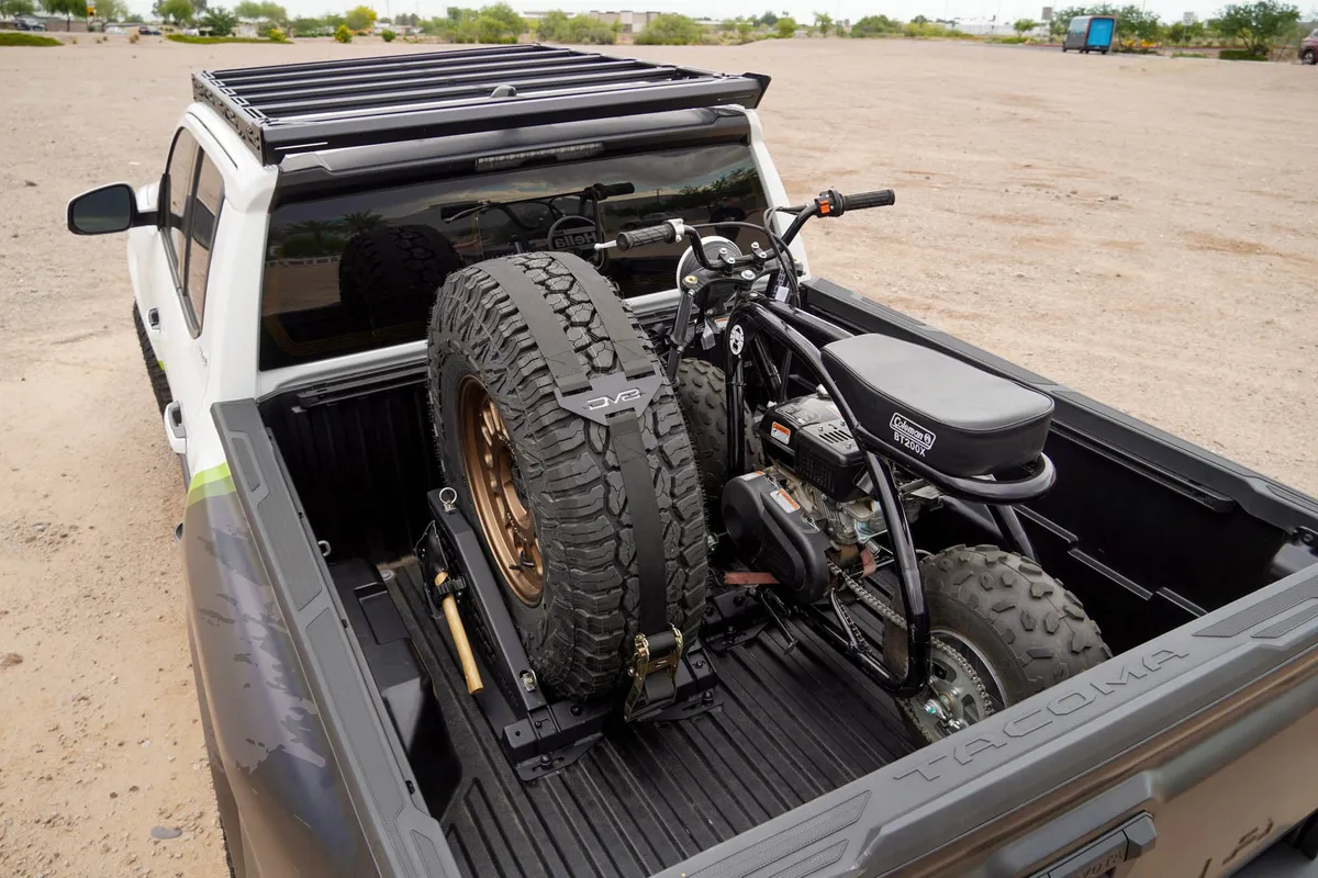 Universal Truck Bed Tire Carrier & Accessory Mountblack product image