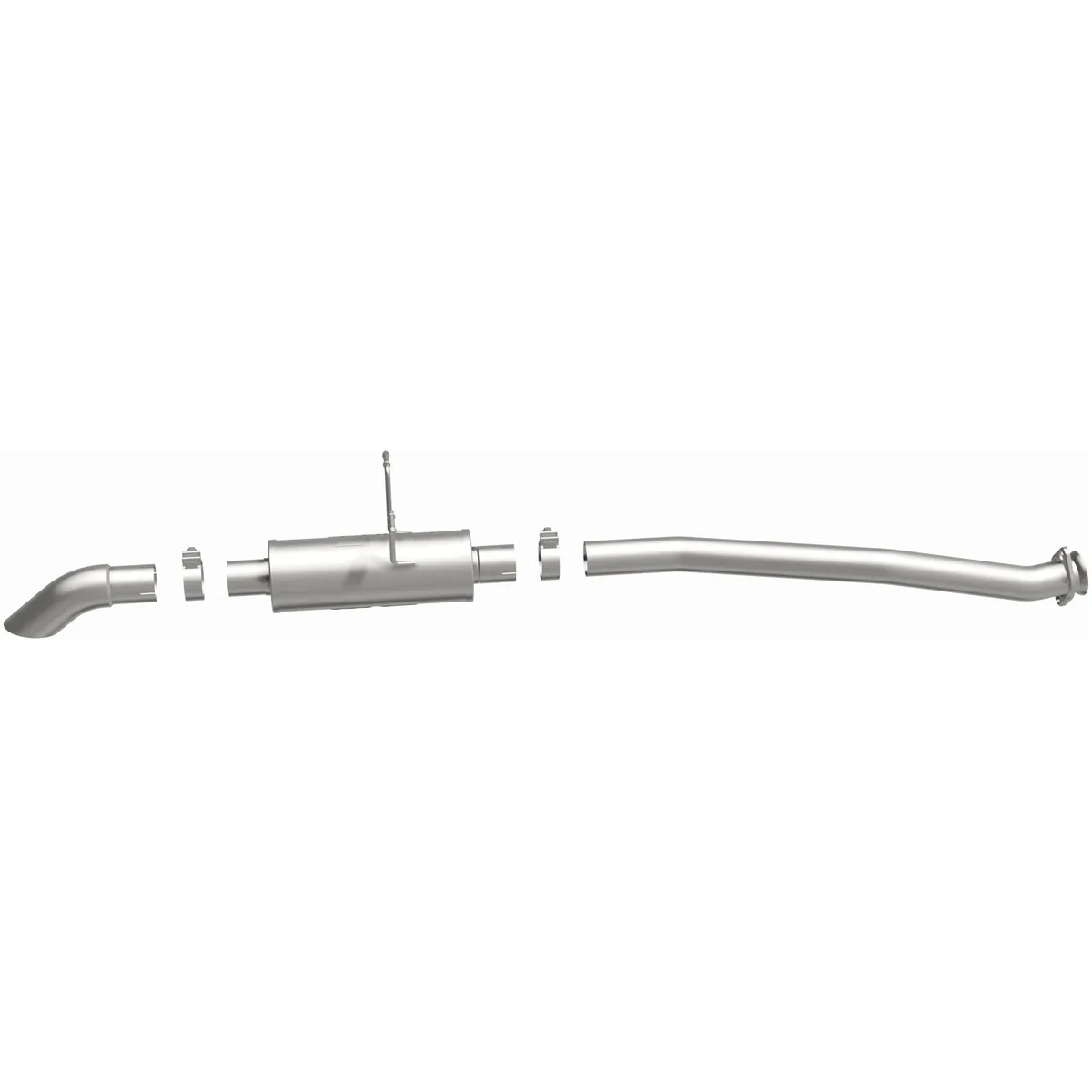 98-10 Ford Ranger EC/CC 3.0/4.0 Cat-Back System featuring 2.5in stainless steel piping and a 3in stainless steel Turn Down tip product image