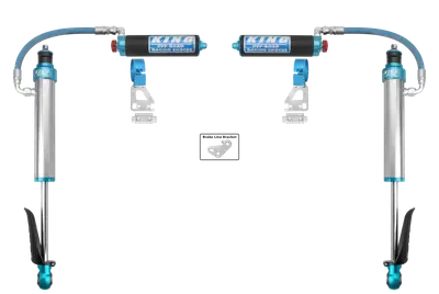 King Shocks Performance Shock Kit; 2.5 in. Dia.; Remote Reservoir; w/Adjuster; Pair;