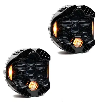 Baja Designs DOT LP6 LED Headlight Replacement Pair Universal (Amber) Baja Designs