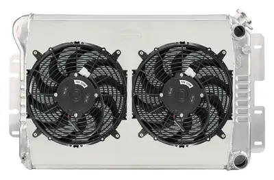 COLD-CASE Radiators 67-69 F Body LS Dual 12 Inch Fan Kit Manual Trans Cold Case Radiators