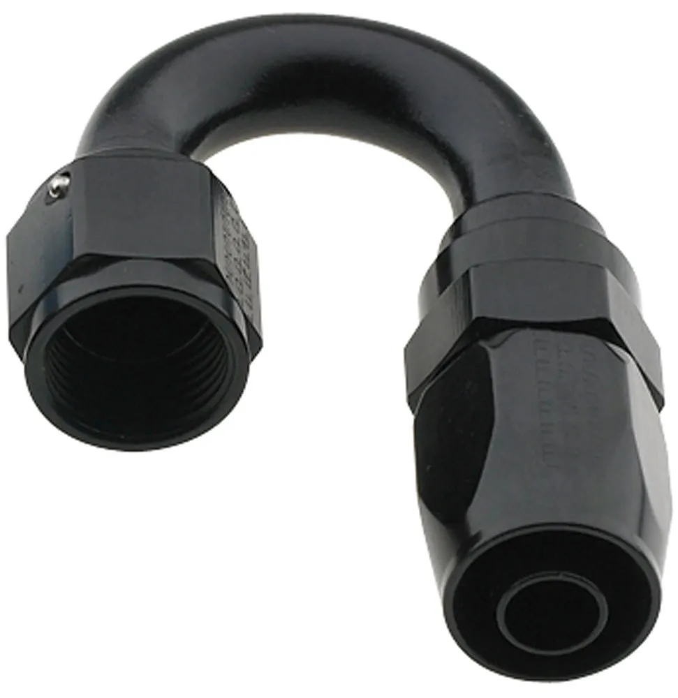Fragola Performance Systems Hose Fitting #16 180 Deg Pro-Flow Black