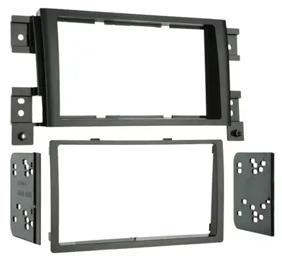 Metra Electronics TURBOKits; Radio Installation Kit; Incl. Instructions/Hardware; For Double DIN; Recessed DIN Mount; Matte Black;