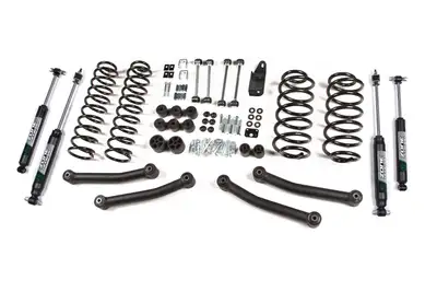 Zone Offroad 97-02 Jeep Wrangler TJ 4 Inch Coil Spring Lift Kit With Nitro Shocks Zone Offroad