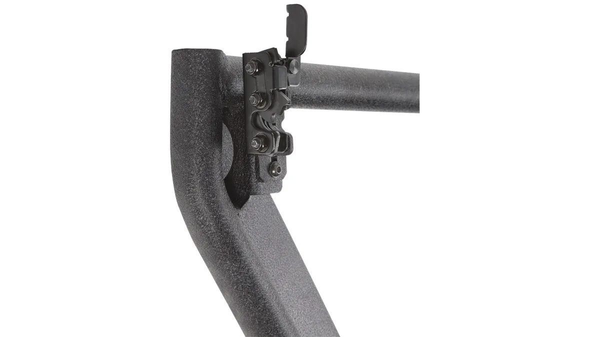 Tube Doors; 2 in. Steel Tube; Rear; Textured; Black; Metal; Pair; Industy Leading Teo-Stage Latch Mechanism; product image