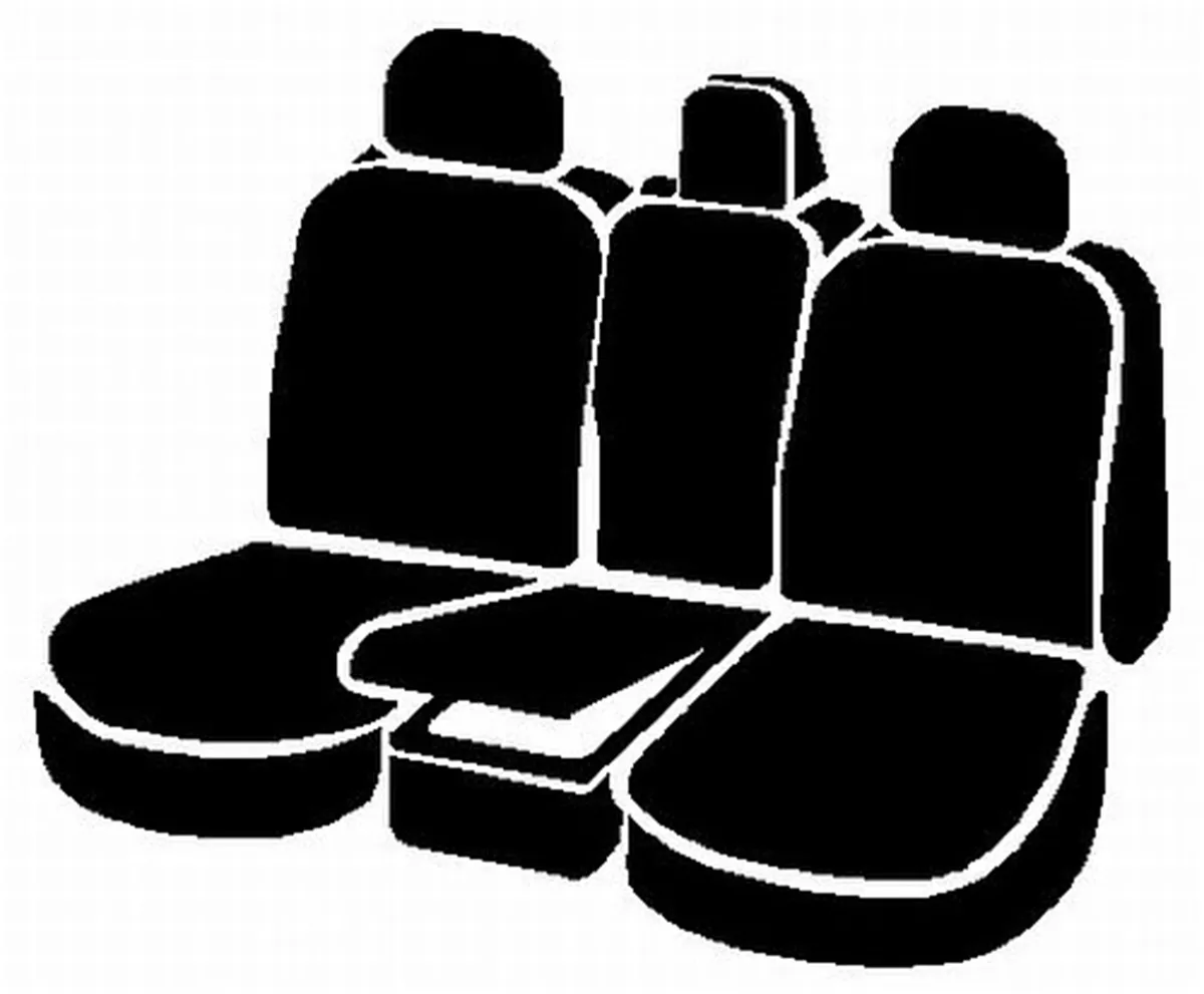 Wrangler™ Solid Seat Cover; Saddle Blanket; Black; Split Seat; 40/20/40; Built In Cntr Seat Belt/Side AirBag; Cntr Armrest w/o Storage; Cntr Cushion; Adj. Headrest; product image
