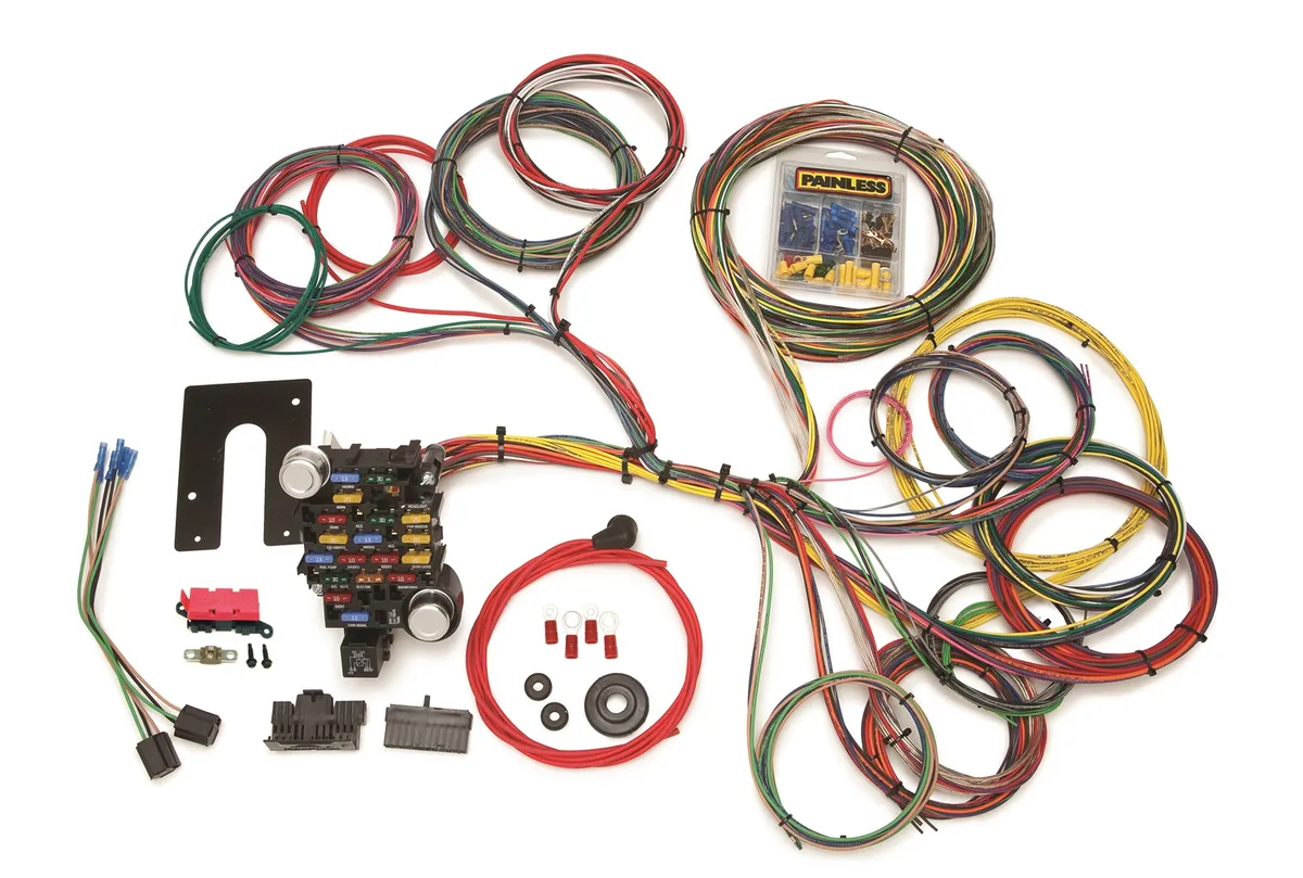 28 Circuit Classic-Plus Customizable Pickup Chassis Harness; Non GM Keyed Column; product image