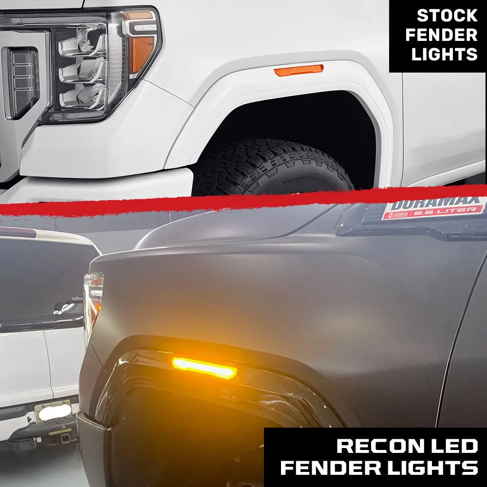GMC 20-25 Sierra HD 2500/3500 (4th Gen) Fender Lenses (4-Piece Set) Ultra Bright LED Lights - Multiple Options product image