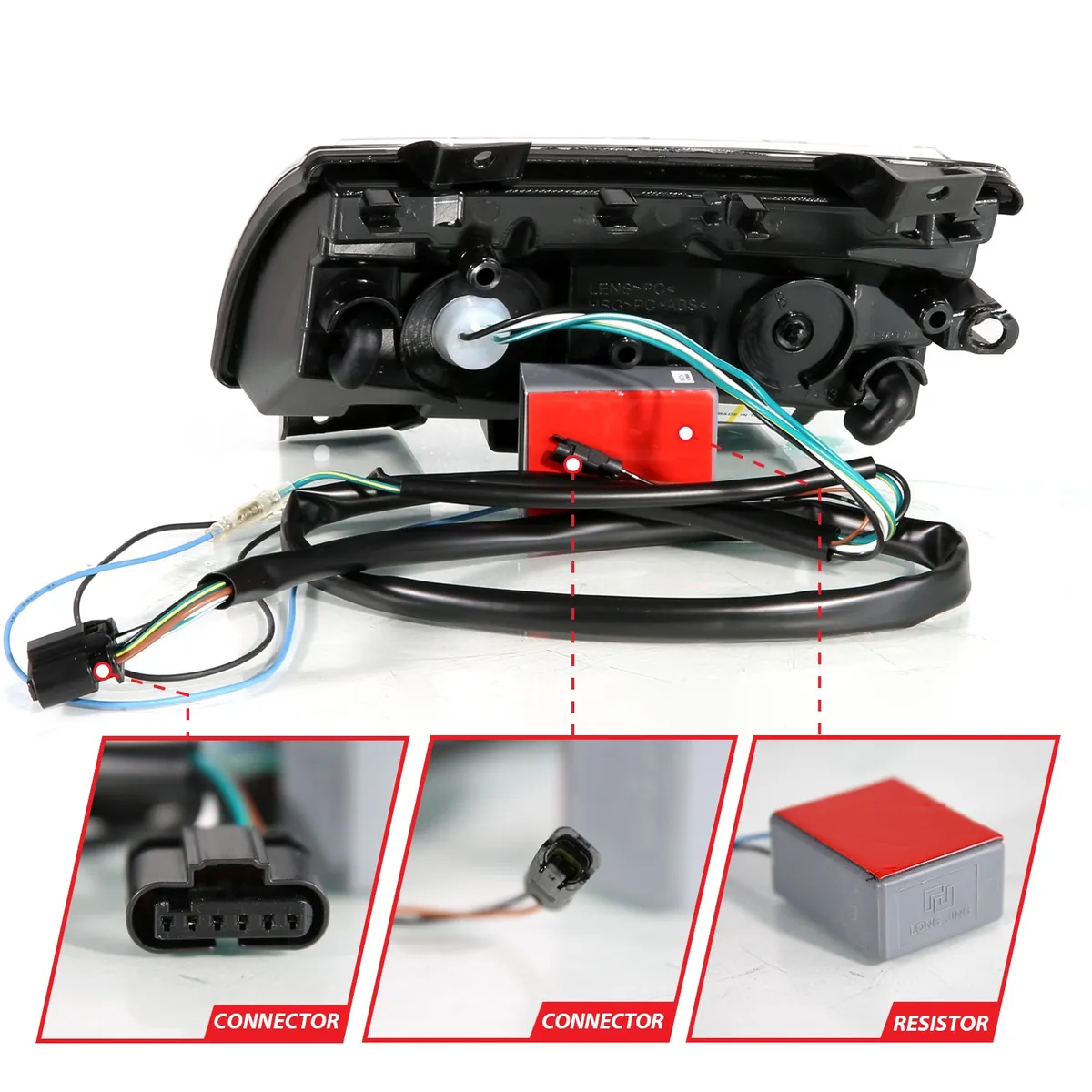 Jeep Wrangler 18-25 / Gladiator 20-25 LED Fender Lights Chrome Clear Lens w/ Sequential Signal (For Models w/ Factory Halogen Fender Lights) product image