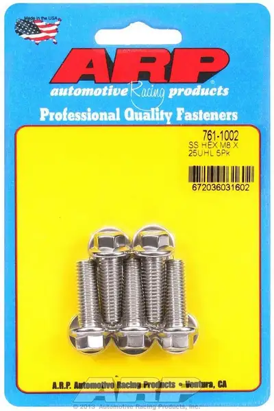 ARP Auto Racing S/S Bolt Kit - 6pt. (5) 8mm x 1.25 x 25