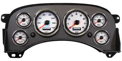 New Vintage USA Gauge Kit GM Truck 99-06 Performance II White