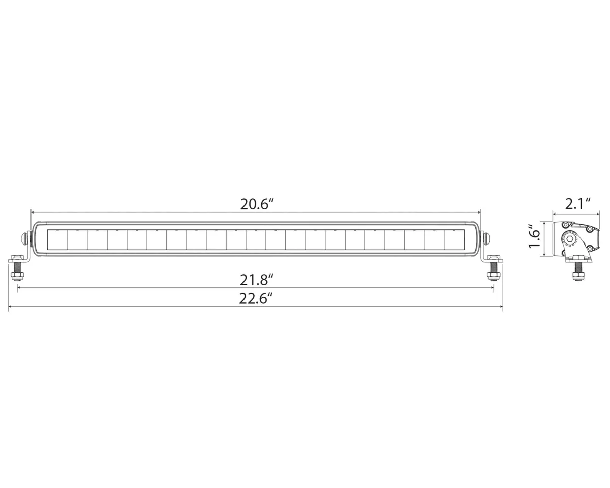 Bright Saber-X LED Single Row Light Bar - 20" product image