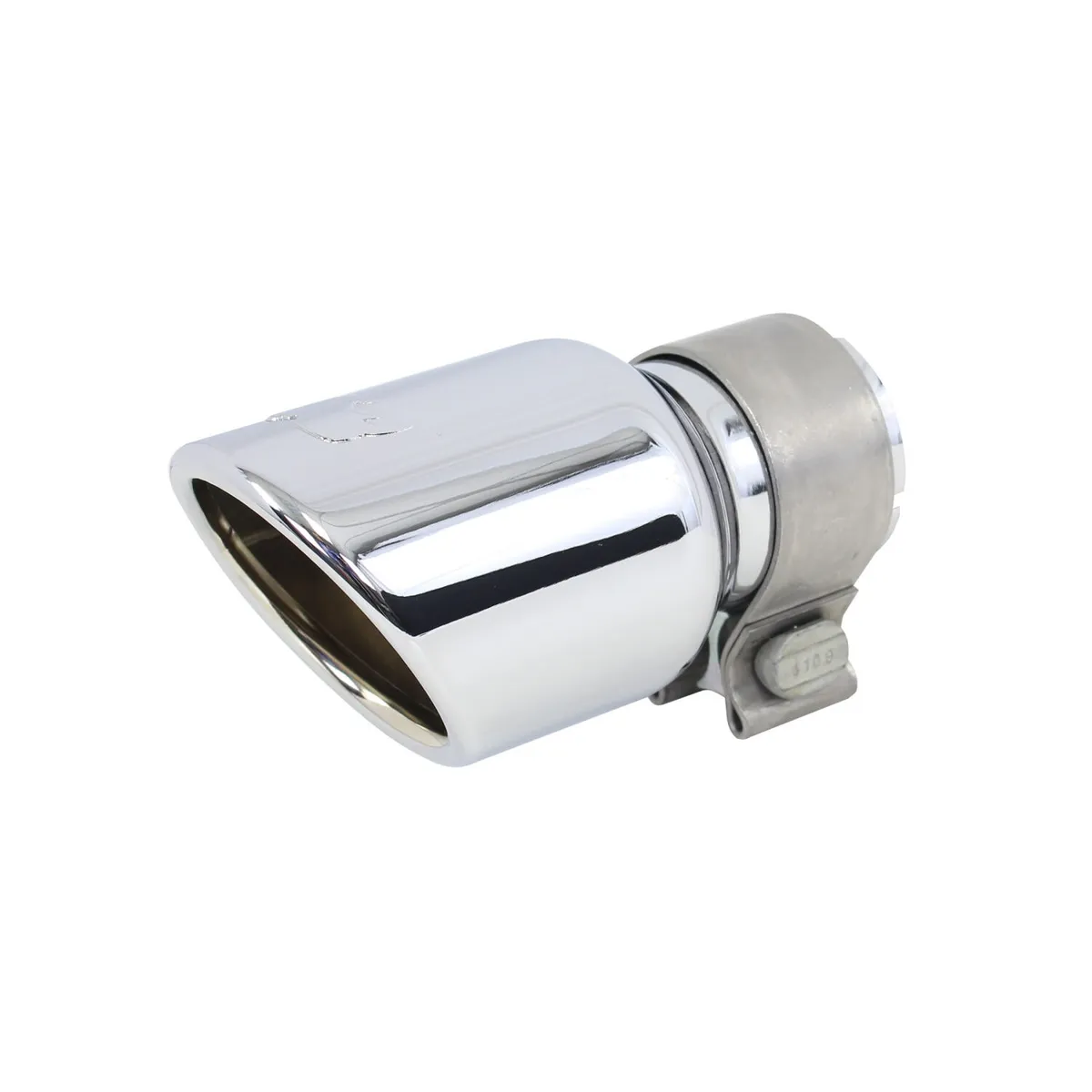 Go Rhino 3in od x 6in For 2in Inlet Chromed Stainless Steel Clamp Style Exhaust Tip