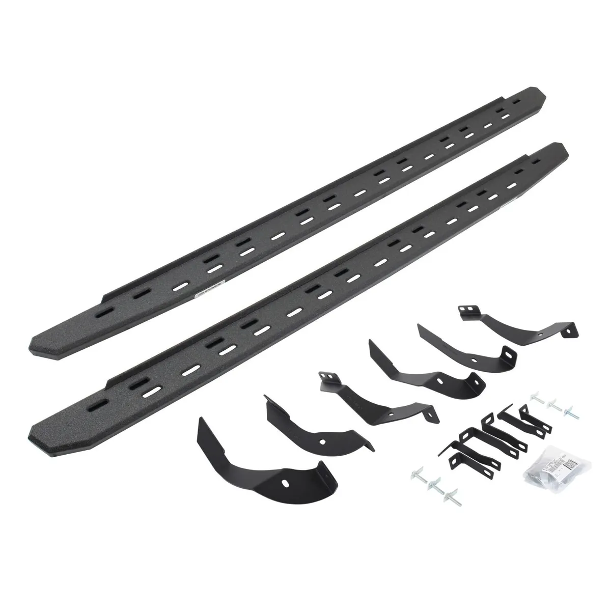 Go Rhino Go Rhino 69605187ST - RB30 Slim Line Running Boards with Mounting Bracket Kit - Protective Bedliner Coating