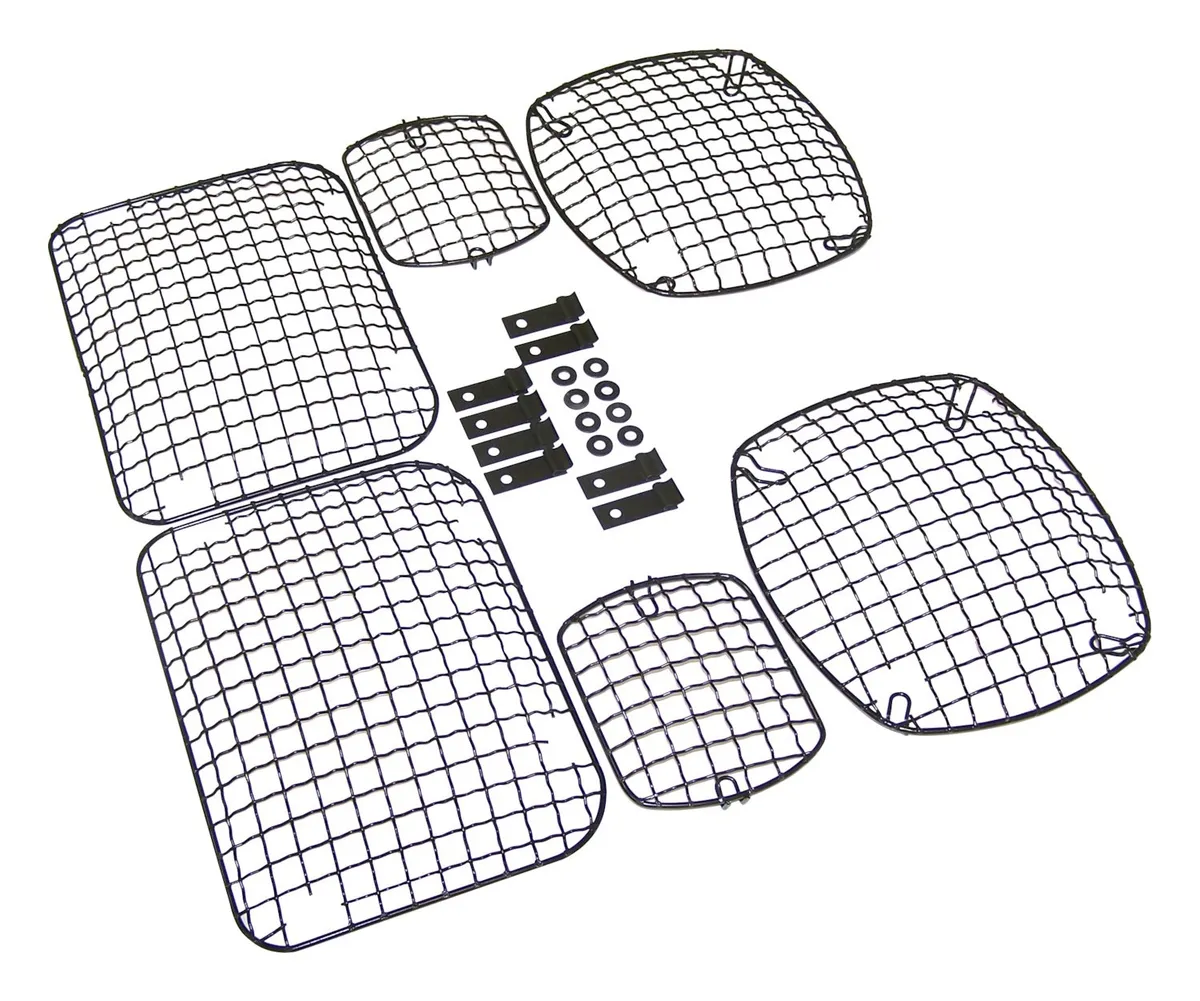Crown Automotive Jeep Replacement RT Off-Road - Metal Black Stone Guard Set