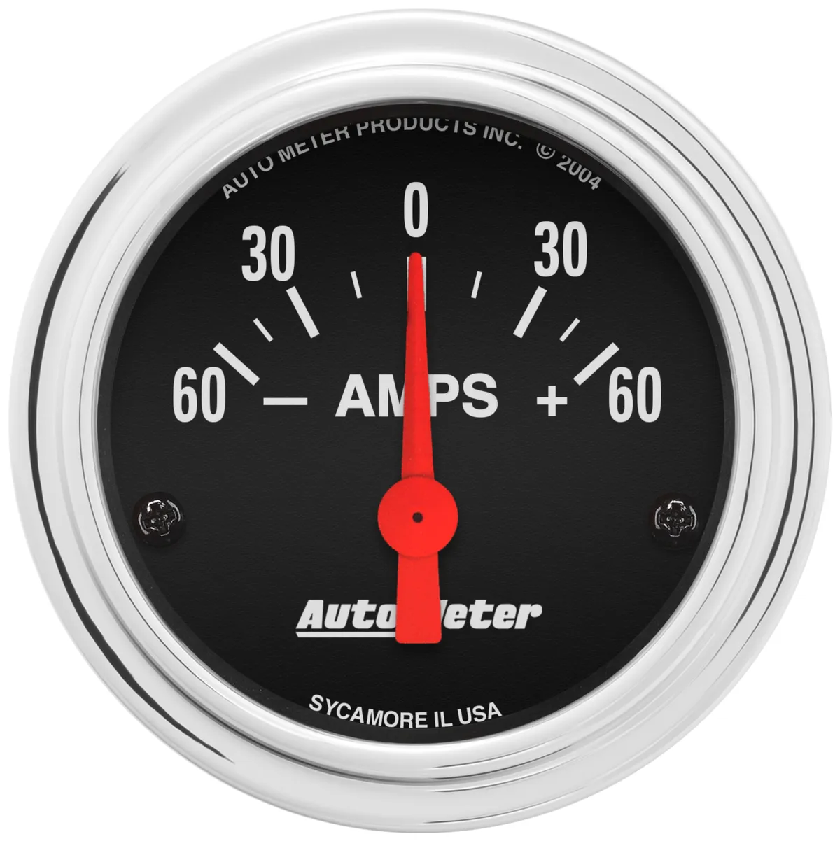 Gauge, Ammeter, 2 1/16", 60A, Electric, Traditional Chrome product image