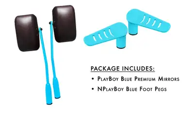 Steinjager Steinjäger Exterior Accessories Wrangler JL 2018 to Present Mirror and Foot Peg Kit Playboy Blue