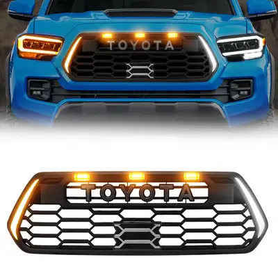 LED Factory Mart LED Factory Mart TRD Pro Style Grille with DRL for 2016-2023 Toyota Tacoma