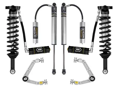 ICON Vehicle Dynamics ICON 2023-2026 GMC Canyon AT4, Denali, & Elevation/Chevrolet Colorado Trail Boss, 1.75-2.5" Lift, Stage 3 Suspension System, Billet