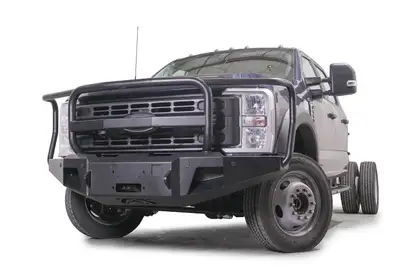 Fab Fours Ford F450-F550 Premium Front Bumper w/ Full Grill Guard Adaptive Cruise Control Compatible