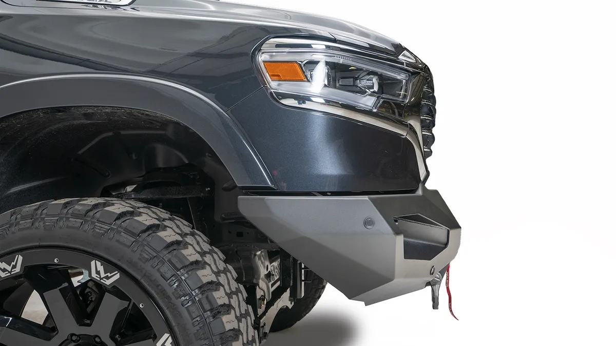 Matrix Front Bumper; 2 Stage Black Powder Coat; 7/8 in. D-Ring Mounts; No Guard; product image