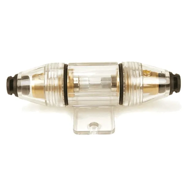 Viair Fuse Holder w/Mounting Tabs (For 20-to 60-Amp Glass Tube Fuse, 8 Gauge Wire)
