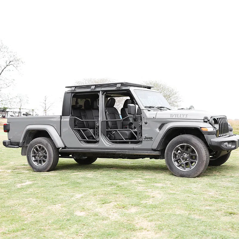 Jeep Tube Doors with Side View Mirror for 2018-2026 Wrangler JL JLU & Gladiator JT | Tough Style product image