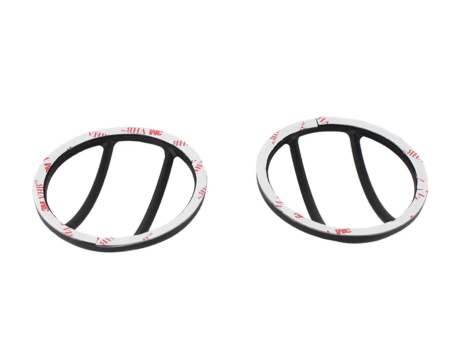 Jeep JK Fog Light Cover Pair 07-18 Wrangler JK Textured Black Kentrol product image