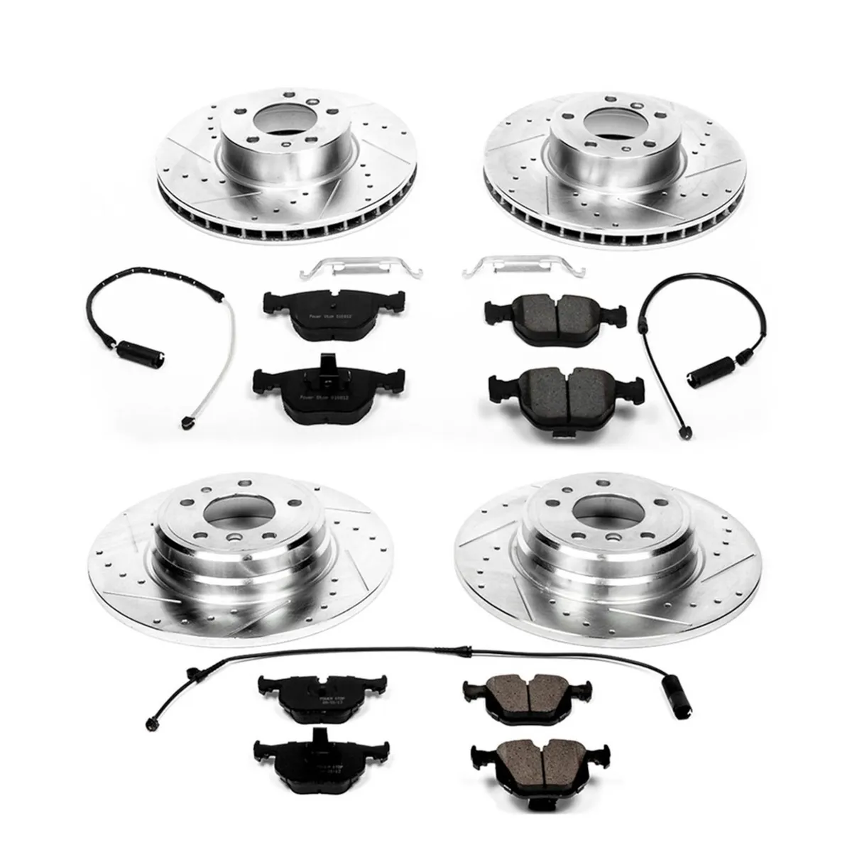 Z23 Evolution Sport Upgrade Kit: Drilled/Slotted Rotors; Carbon-Fiber Ceramic Pads W/Hardware; Pad Sensors product image