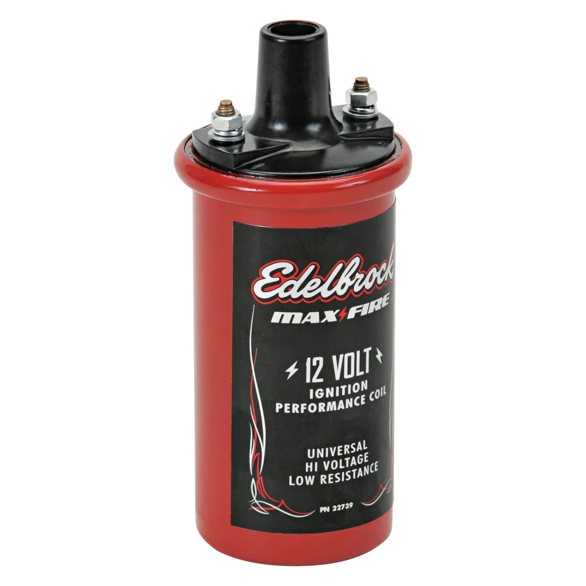 Edelbrock 22739 Universal 12V cannister-style w/ primary resistance 1.4 ohms & output of 42000V. product image