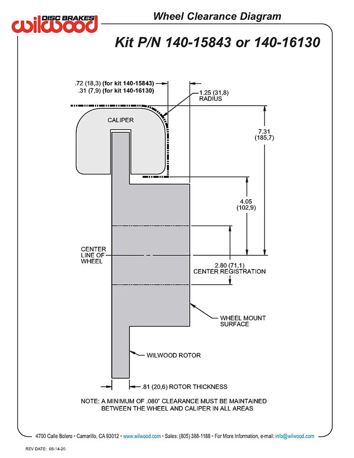 Kitrearepbfdlibig Fordnew Style 2.50 Offset1pc12.19 Rotorsrpred product image