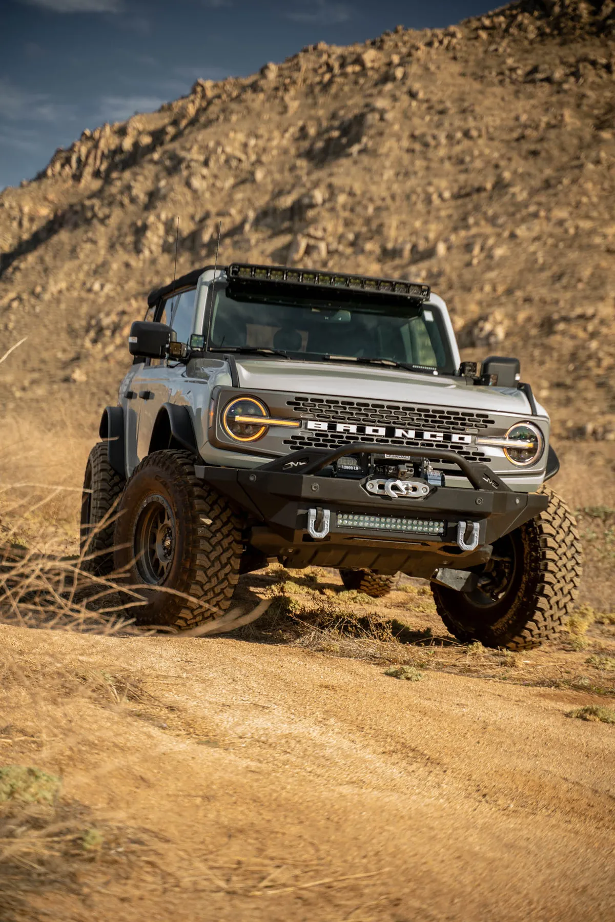 2021-2024 Ford Bronco DV8 Offroad A-Pillar Dual Light Pod Drop Mounts product image