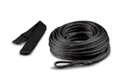 Warn Synthetic Rope 5/32 (3.9mm) x 50' (15.2m) And Roller Fairlead Kit